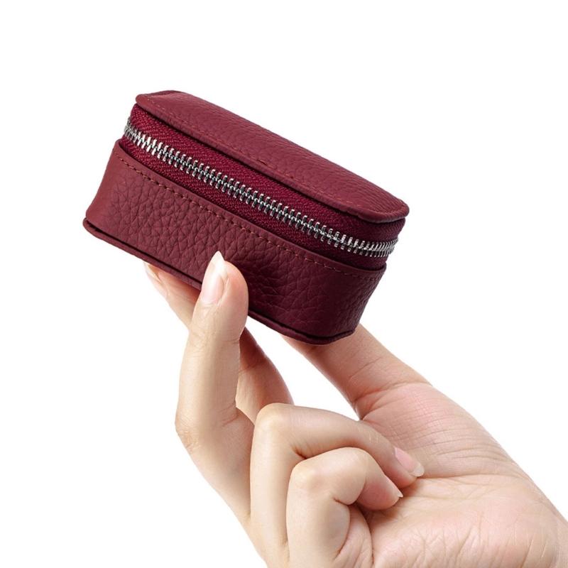 PU Leather Miniature Jewelry Storage Case Portable Design Travel Organiser For Earrings Rings And Necklaces
