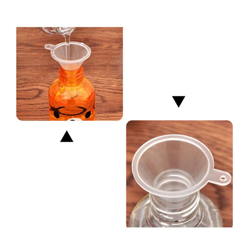 40pcs Mini Oil Funnels Kitchen Specialty Tools New Small Plastic for Perfume Diffuser Bottle Mini Liquid Oil Funnels Lab