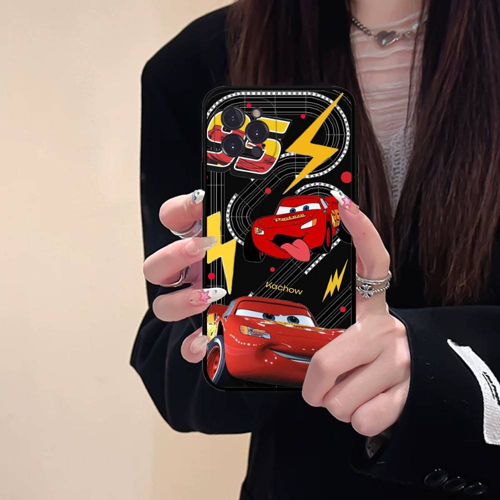 Popular Cartoon L-lightningS M-mcQueen Phone Case For IPhone 16 15 14 11 12 13 Mini Pro XS Max Cover 6 7 8 Plus X Funda Shell