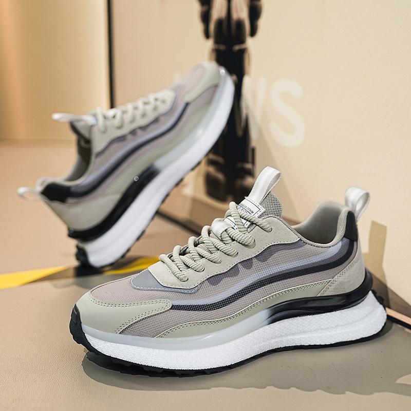 

Men s shoes new summer breathable trend versatile heightening soft sole casual running sports dad trendy shoes 39