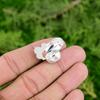 Pear Blue Sunstone Stone 925 Sterling Silver Wedding Flower Promise Ring Jewelry