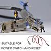 Universal Power Line On/Off Button Replacement Motherboard Reset Switch Cable for Desktop PC