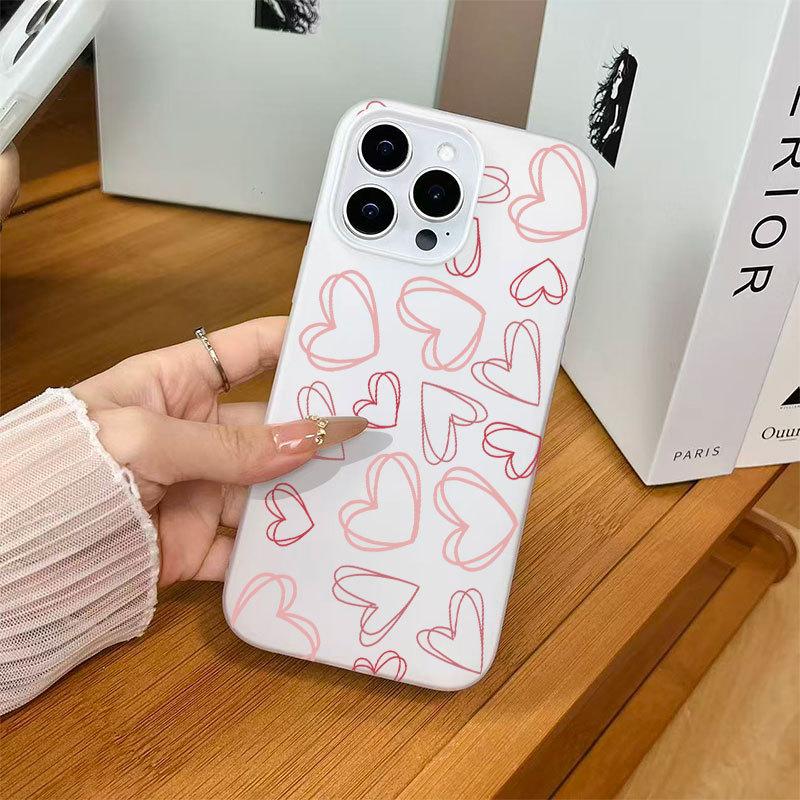 Jelly 2-in-1 mobile phone case is suitable for Apple 17promax cartoon simple 14 15 16 hard case 16Pro.