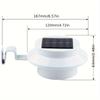 LED Gutter Lights, 1 LED Solar Fence Lights Outdoor Deck Light Wirefless Wall Lamp White Light For Yard Fence Roof Gutter Garden