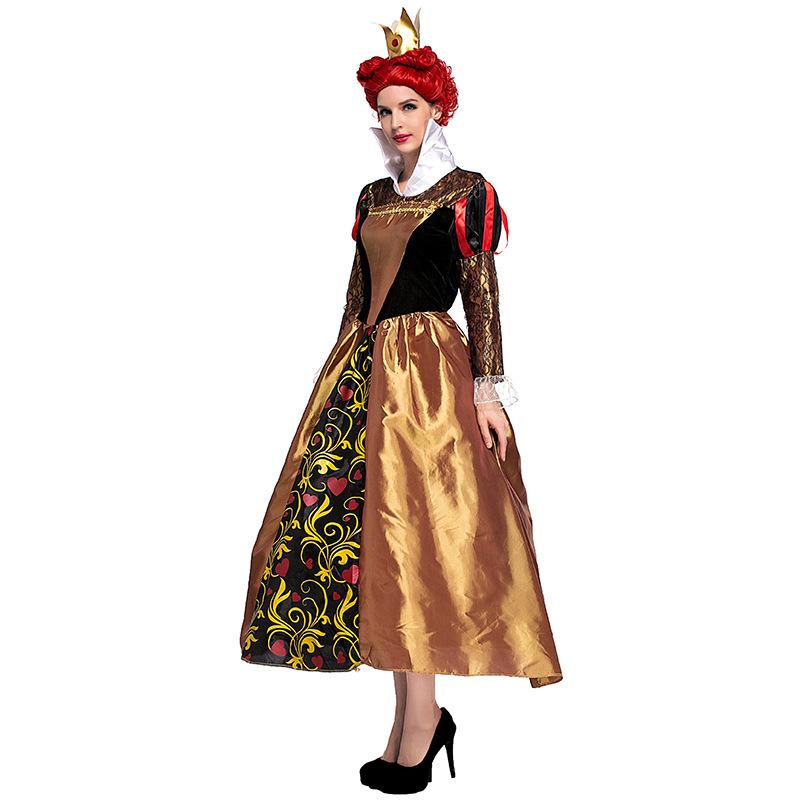 Cosplay year color fantasy wonderland peach heart queen cosplay costume retro court costume halloween poison queen costume