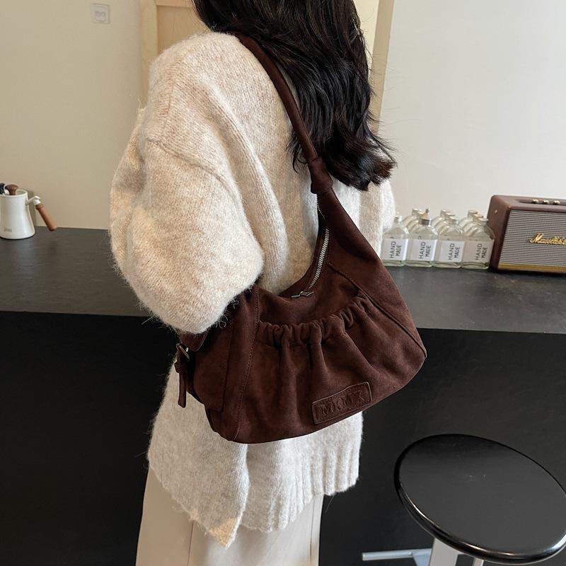 Niche Underarm Bag Women's 2025 New Autumn and Winter Fashion Retro Portable Shoulder Bag Premium Tote Bag