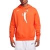 Nike Sweatshirts Unisex Orange Hooded Moderate Regular DR9596-820