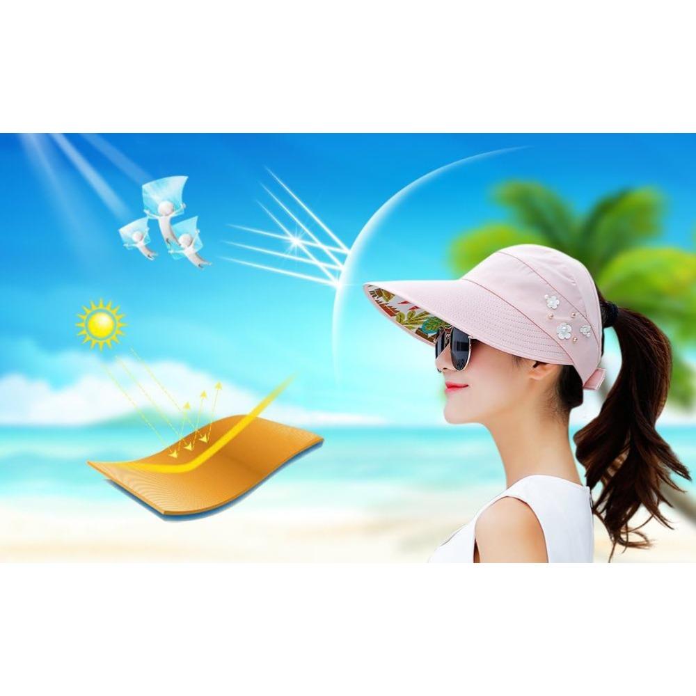 Sun Hats for Women Wide Brim Sun Hat UV Protection Caps Floppy Beach Packable Visor