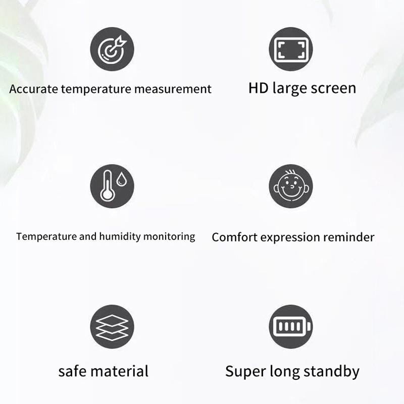 LCD digitální teploměr vlhkoměr Vnitřní pokoj Elektronický měřič teploty Vlhkoměr Senzor Meteorologická stanice pro domácnost