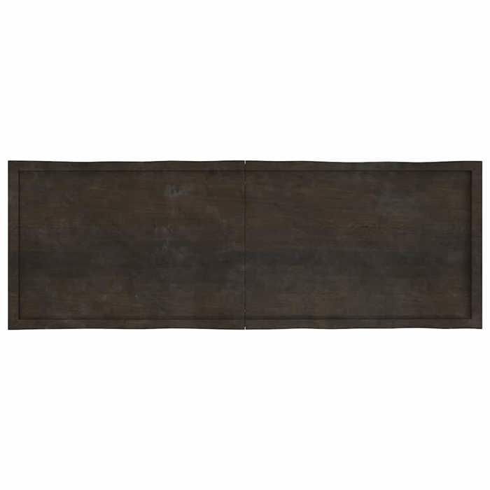 VidaXL Dessus de table bois chêne massif traité bordure assortie 364044
