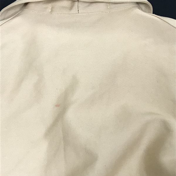 Made in France VETRA Cotton Jacket 16 Women S to M Beige Short Coat Outerwear Flap Pockets(USED)