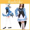 Elegantní Re Zero Kara Hajimeru Lsekai Seikatsu Rem Ram Šaty Služebné Cosplay Kostým Oblečení s Vynikajícím Zpracováním