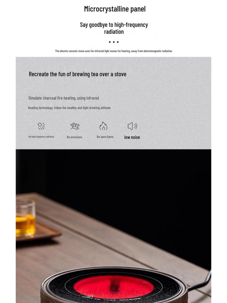 Mi Ceramic 1500W Mini Tea Maker & Induction Cooker - Automatic Warm, Compact Design for Home