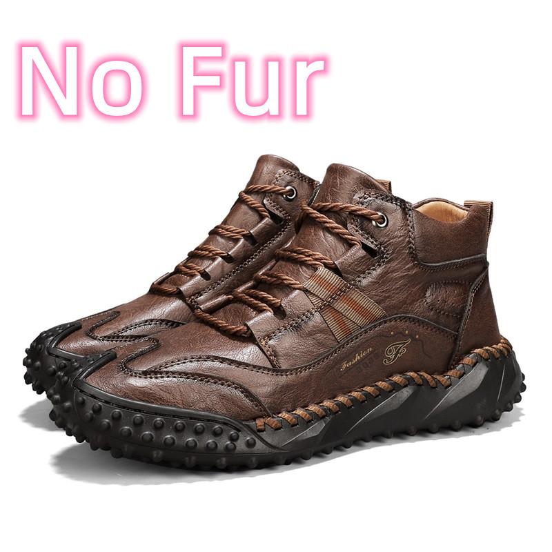 Schnürleder Herren Wanderschuhe Outdoor Trekking Schuhe Neues Herbstdesign Sneaker Rutschfeste Freizeit Lederschuhe Stiefeletten