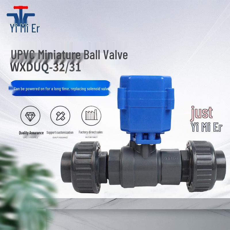 Mini Electric UPVC Ball Valve 220V/24V