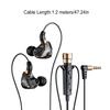 Wired Earphones Portable 90 Degree Noise Reduction In-ear Headphones Indoor Outdoor Household Vlogging Headset with Mic