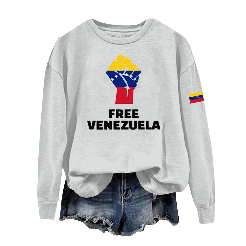 Damen bedruckter lässiger Sport-Kapuzenpullover mit langen Ärmeln und rundem Ausschnitt