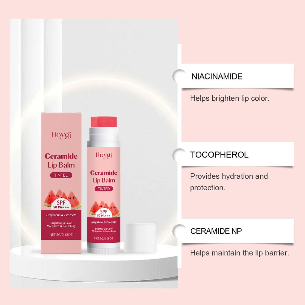 HOYGI lip balm, daily care and moisturizing, plumping, hydrating and moisturizing, improving chapped, soft and pouty lips