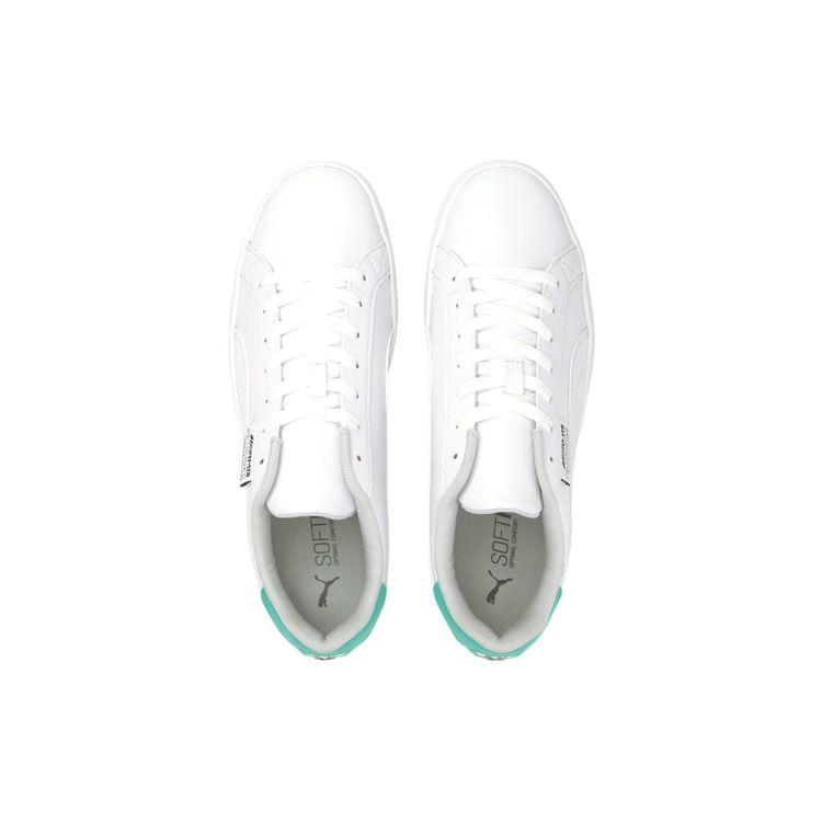 Mercedes-AMG Petronas F1 X Puma Smash Vulc V3 Low White Spectra Green Men Sneakers 306847-01