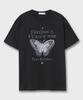 Mimdeowodeulobeu Black Butterfly T-Shirt_White