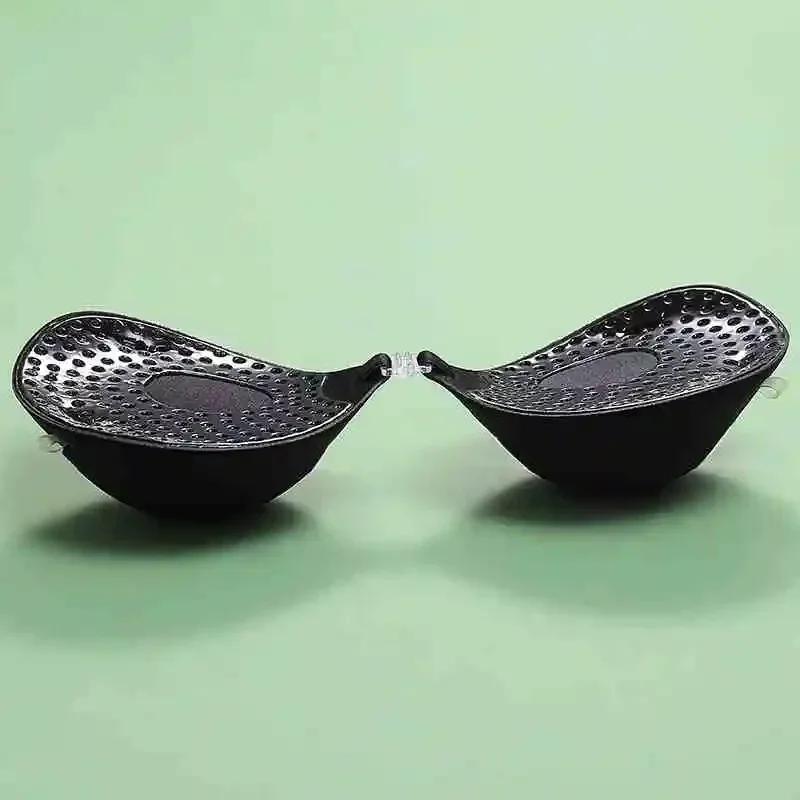 Aumenta 5 cm Reggiseno Adesivo Sexy Traspirante da Donna Nastro per Capezzoli in Silicone Reggiseno Push-Up Frontale Adesivo Toracico Invisibile Riutilizzabile Senza Spalline