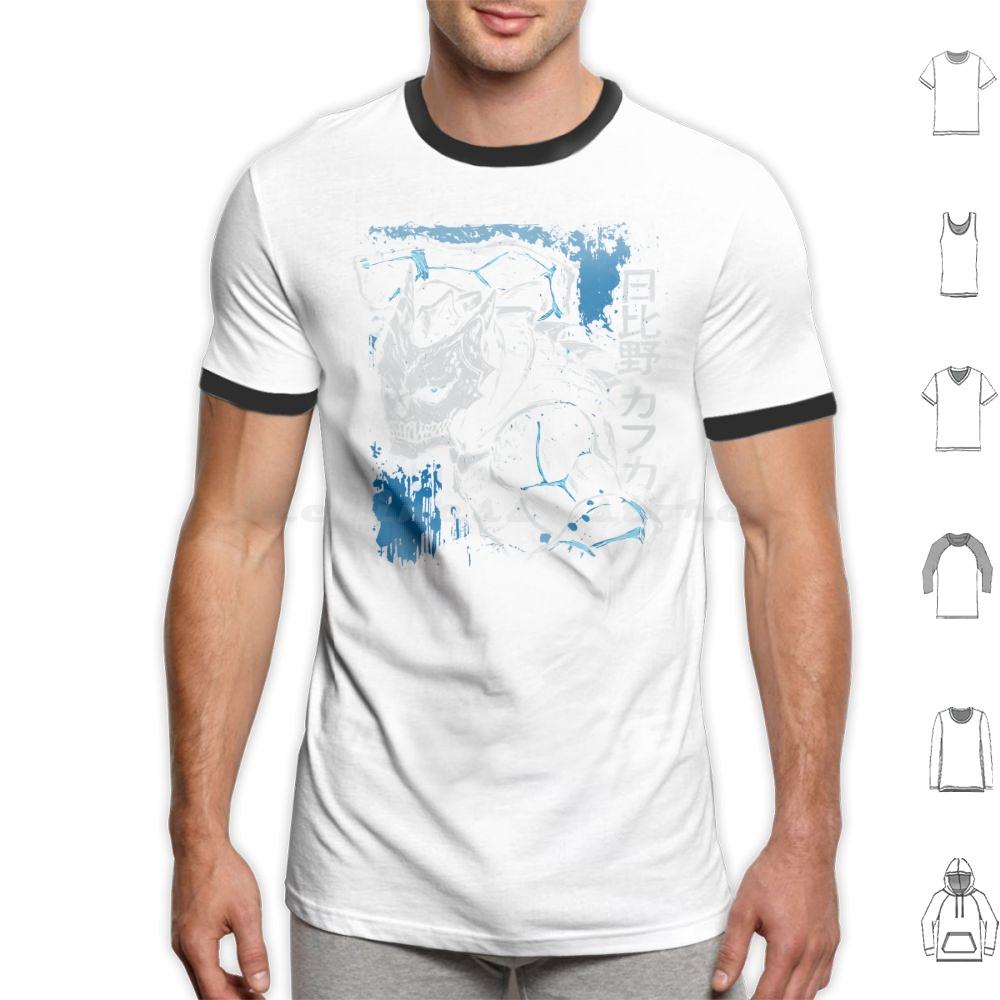 Kaiju Kafka Hibino T Shirt 6xl Cotton Cool Tee Kafka Hibino Kaiju Kaiju No 8 Silhouette Figure Sketch Defense Force Dark Blue