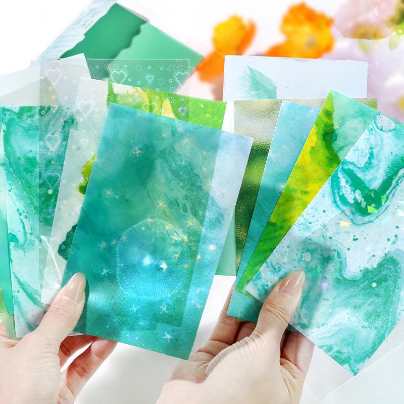 12 pcs Beautiful texture Large size sticker for DIY Diary Album Background stickers Decorative Craft Supplies