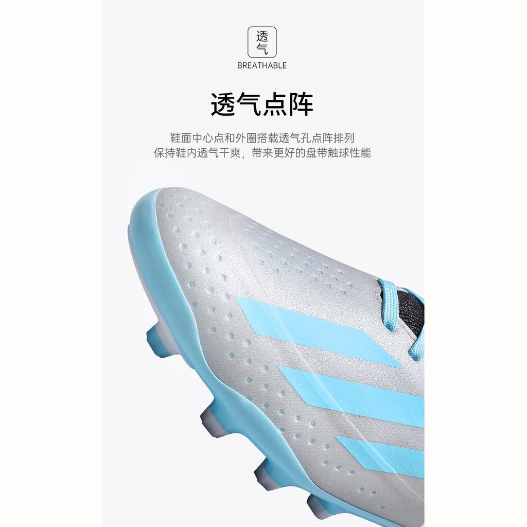 adidas X Crazyfast.3 Messi Fabric Slip Resistant Slip Resistant Low Top Kids' Soccer Shoes Gray Blue Kids' IE4081