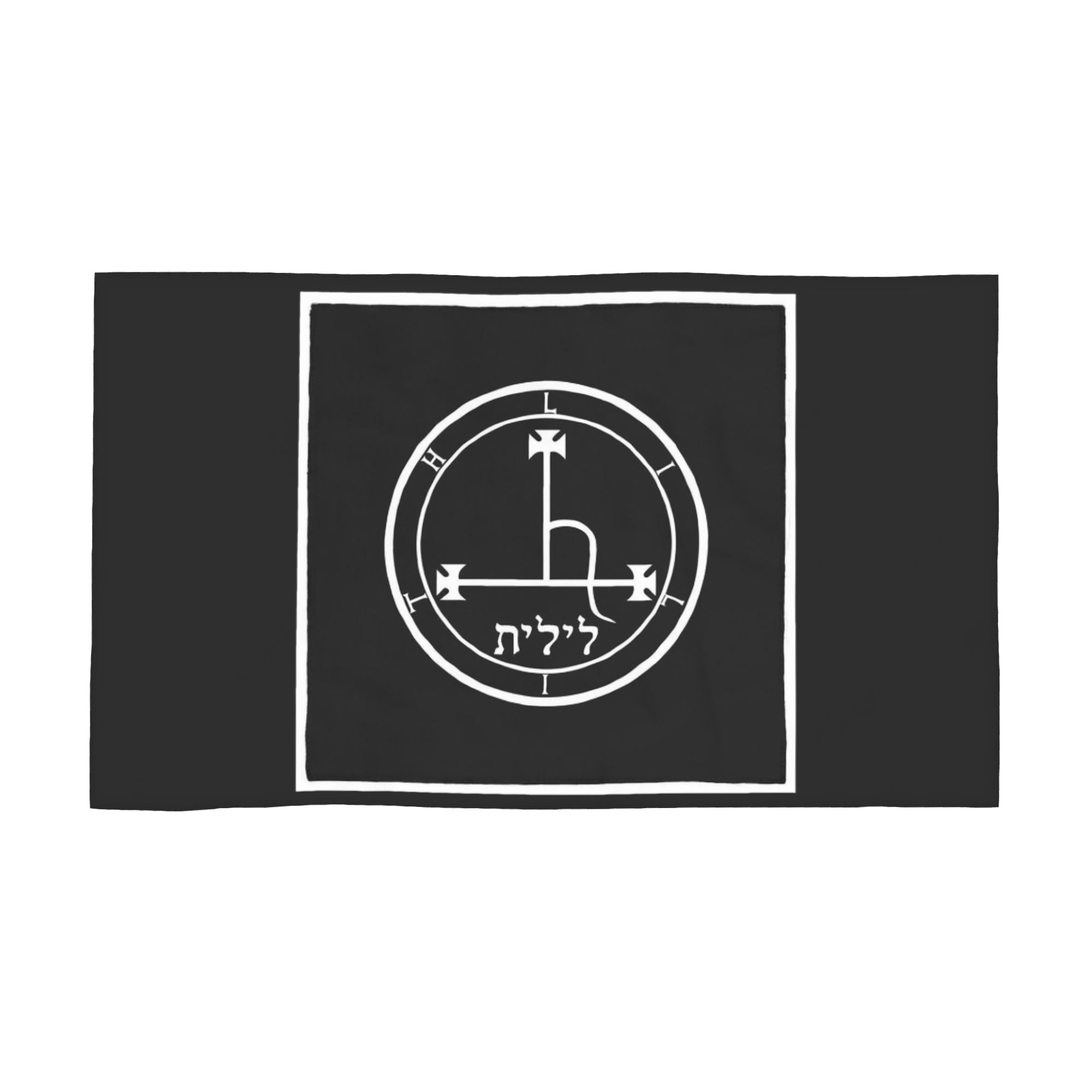 

Sigil Of Lilith Altar Cloth Soft Face Towel Quick Dry Pool Bath Cotton Towels Breathable W30*H60(CM)