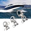 Pair Jaw Snap Shackle Diving Clips for Sailboat Spinnaker Halyard Sailing Rigging