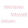 24pcs Press On Nail Short Almond False Nail With Flowers Designs Glossy Artificial Full Cover Stick On Nail for Women
