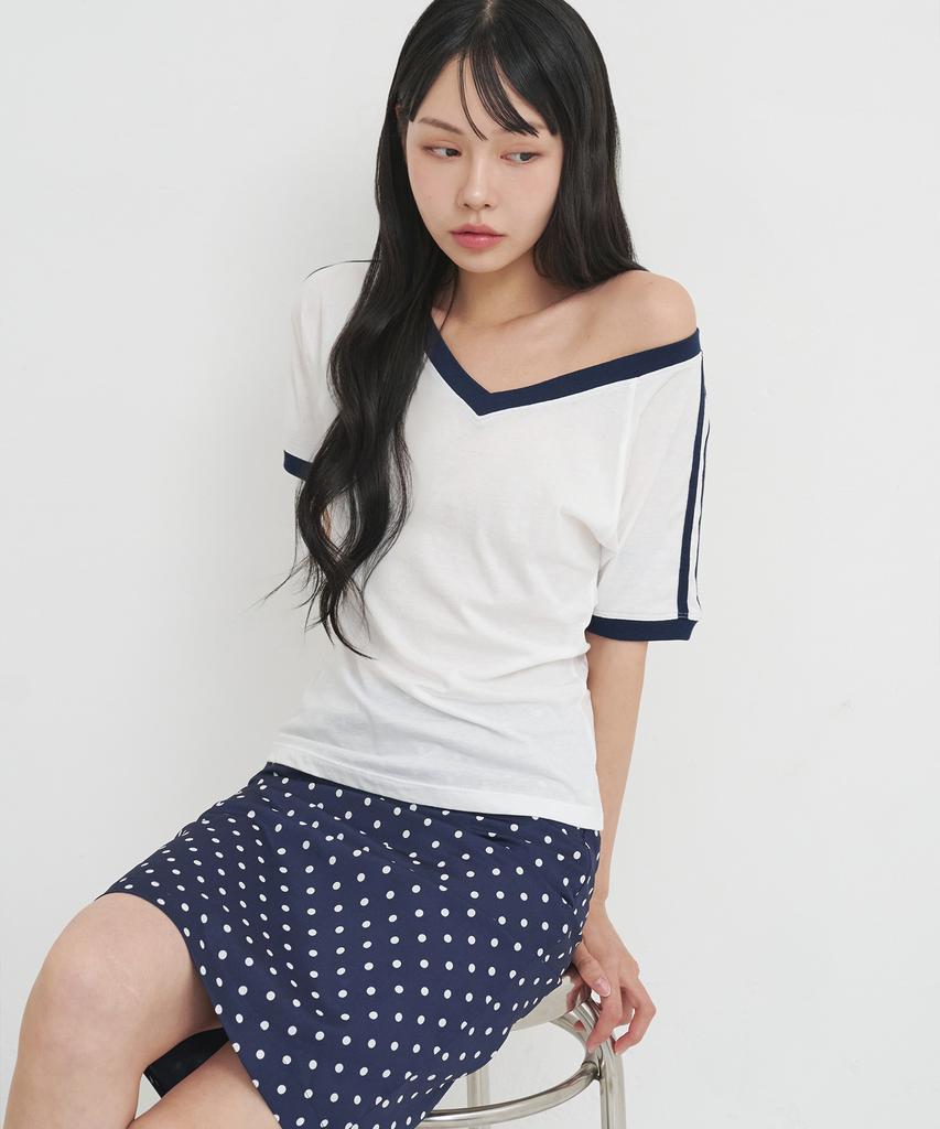 Ratsyu Lotsyou_Darlene Mid Skirt Navy