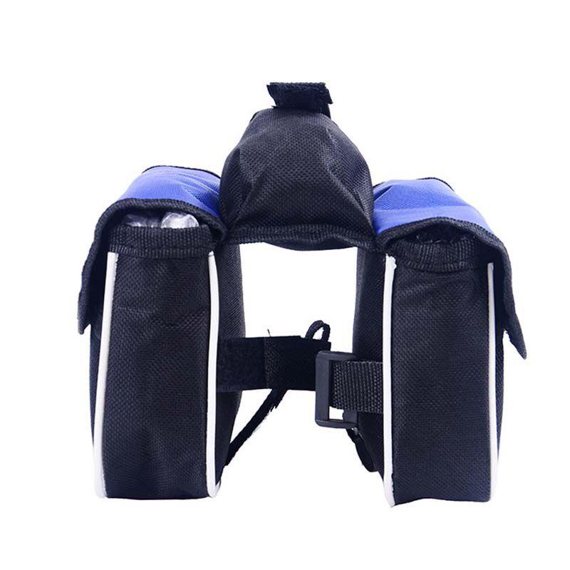Cycling Bike Bicycle Frame Pannier Saddle Front Tube Bag Double Bags Sides