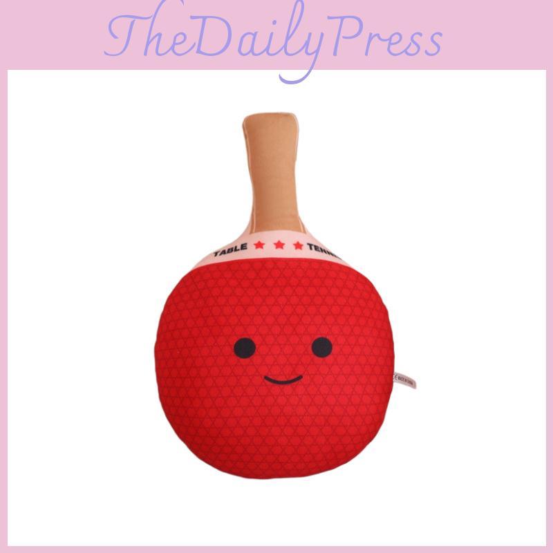 Double Table Sided Tennis Racket Plush Toy Cartoon Girl Kid Gifts Festivals