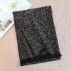250g Jacquard Leopard Print Cashmere Scarf - Luxurious, Warm, and Versatile Women's Shawl for Autumn/Winter