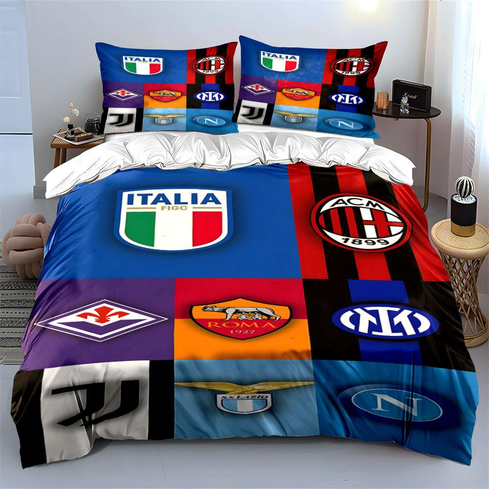 Football Club Logos Grid. Bedding Sets Duvet Cover Sets Duvet Covers Pillowcases(1*Duvet Cover 2*Pillowcases Without Duvet Insert)