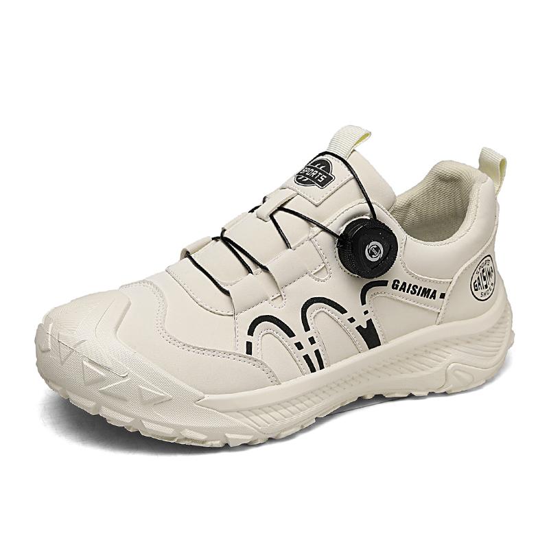 Modne buty do chodzenia z pokrętłem Męskie Outdoorowe Antypoślizgowe Buty Turystyczne Dla Mężczyzn Platforma Oddychające Buty Trekkingowe Męskie Buty Robocze