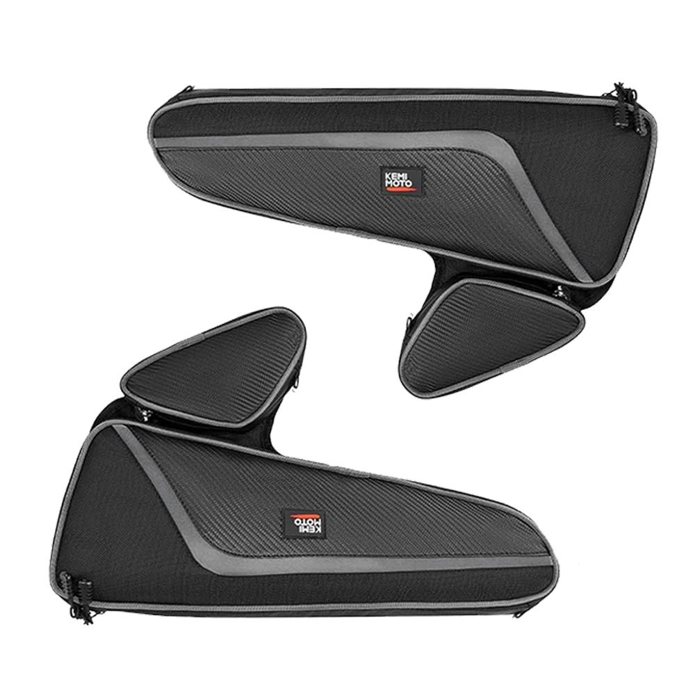 KEMIMOTO UTV Lower Door Bags 1680D Storage Bag with 70mm Knee Pads Compatible with Polaris RZR 200 2022-2025 with Stock Doors