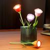 Rose LED Desk Lamp Bendable Rechargeable  Dimmable Flower Night Light with Brightness Memory Creative Gift for Women/Wife/Girl