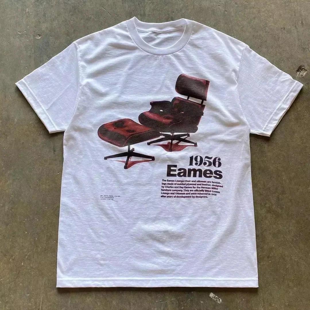 Womens(Unisex) Graphic T Shirt S-4XL White Cotton Y2K Fruit Cherry Car Tee Top 3XL