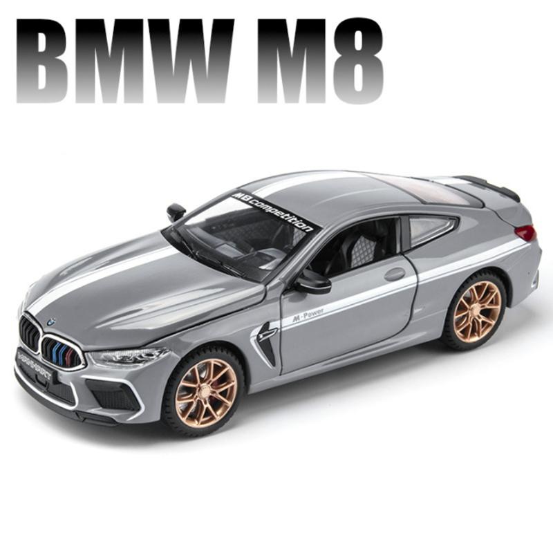 

1:24 M8 MH8 800 Manhart сплав спортивный автомобиль модель литья под давлением металлический игрушечный транспорт модель автомобиля звук свет моделирование игрушки подарки