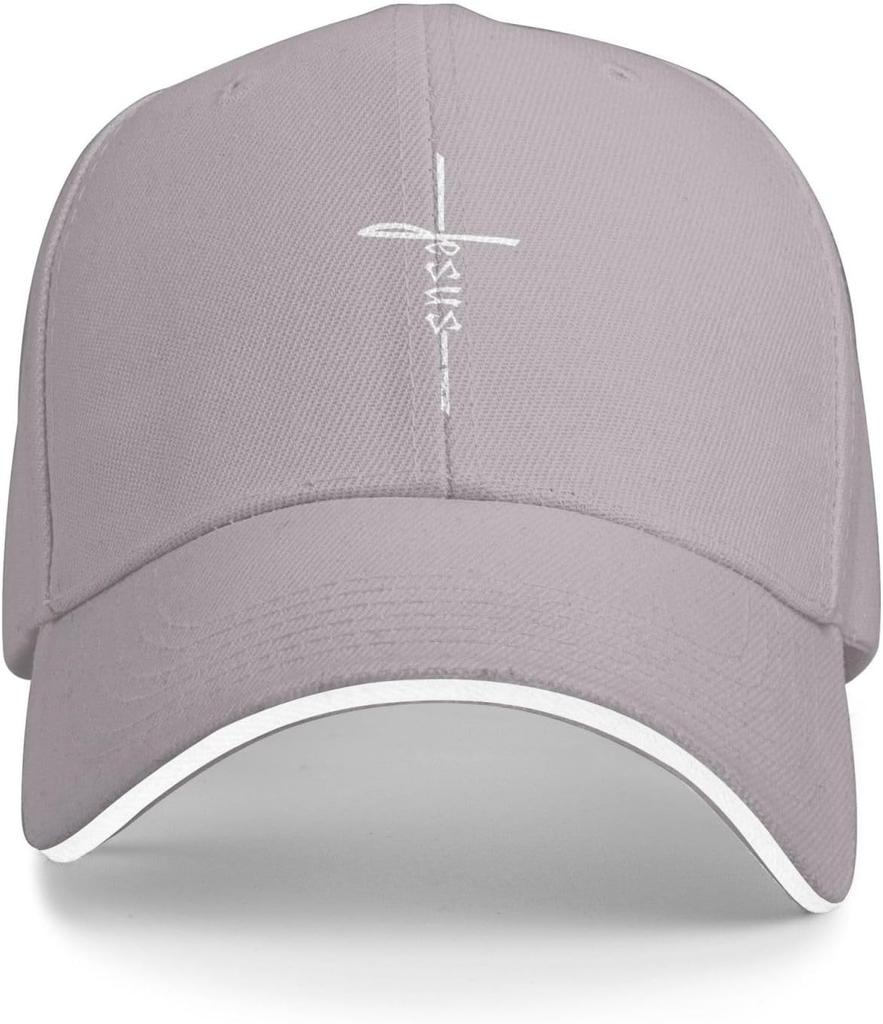 Jesus Cross Faith Religious Christian Baseball Cap Polyester Casual Outdoor Adjustable Headwear