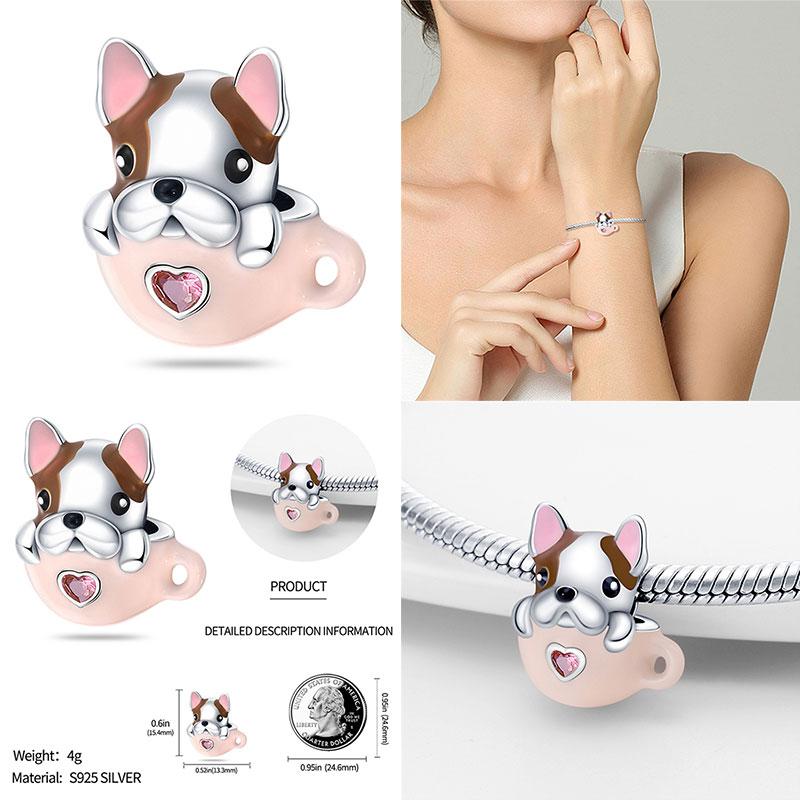 Originale Eulenperlen, 100 % Kupfer, Glückskatzen-Elefanten-Anhänger, passend für Originalarmbänder, DIY-Schmuckherstellung, Geschenk für Frauen