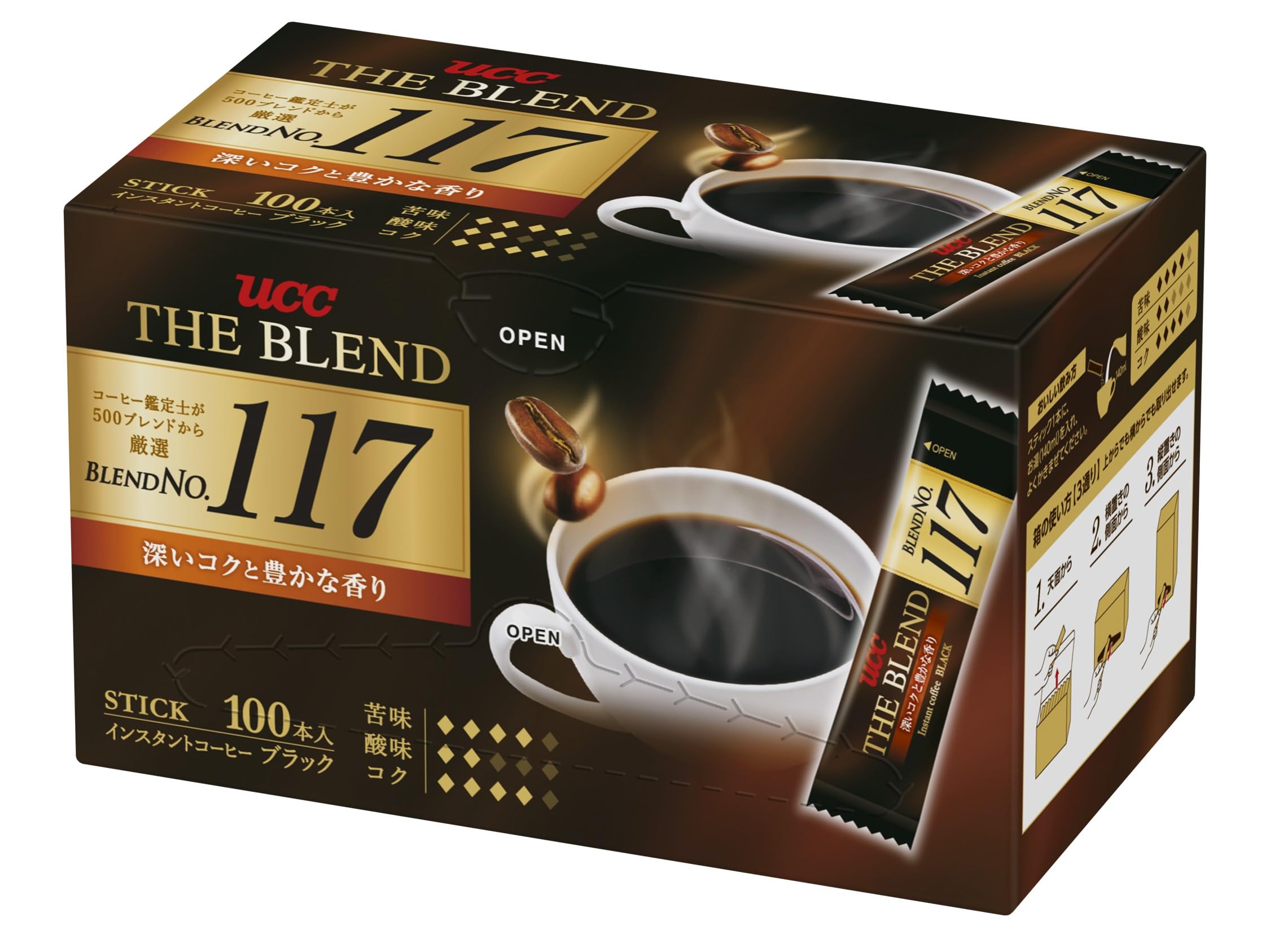 

The Blend UCC 117 Coffee Sticks (100 sticks) [Instant Coffee] [EC Exclusive]