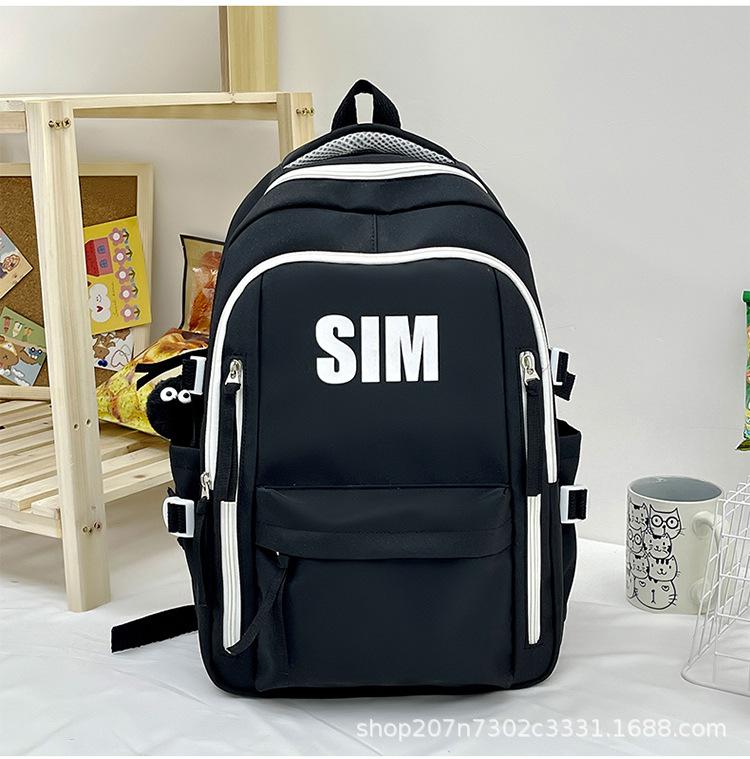 Schoolbag men's schoolbag ins versatile niche college students high school students high value backpack junior high school students large capacity 