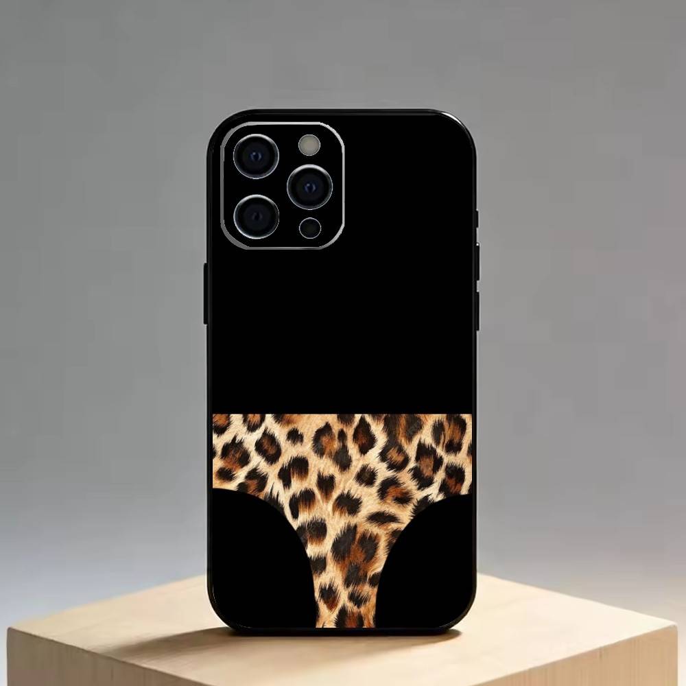 

Funny leopard print underwear Phone Case Silicone Soft For IPhone 17 16 15 14 13 12 11 X XR Plus Pro Max Plus iPhone15plus
