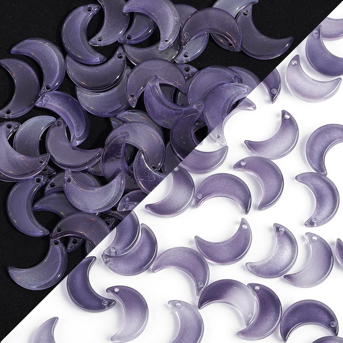 

10 шт./пакет 16x11 мм в форме луны Радужные хрустальные стеклянные бусины Шарм для ожерелья, браслета, серьг DIY изготовления ювелирных изделий