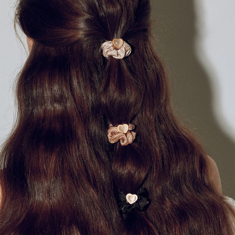 Les Bijoux Philosophy LB_Heart Hair Scrunchie_3color