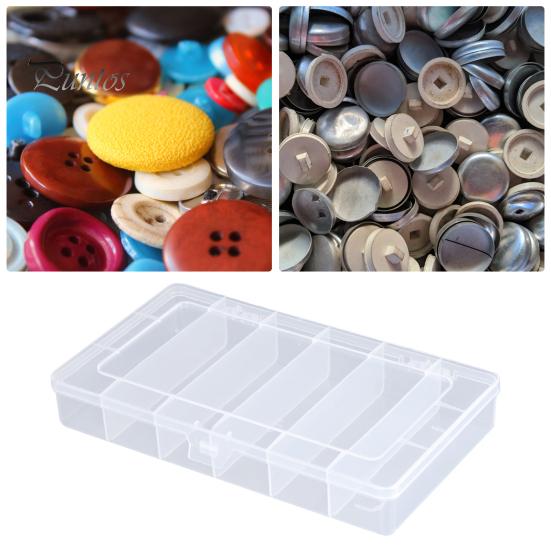 Storage Box Dust Proof Large Capacity 6 Grids Jewelry Display Storage Organizer for Travel