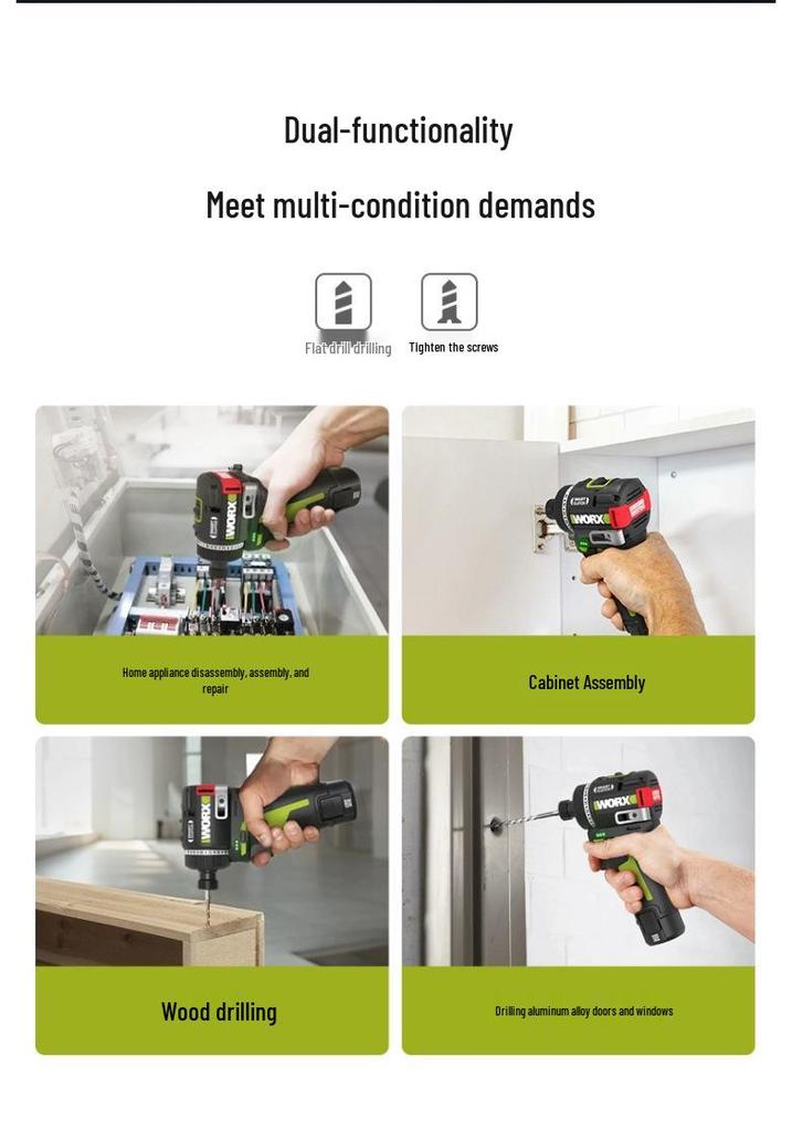Wickes WU139 Smart Control Rechargeable Electric Screwdriver Drill with Lithium Battery